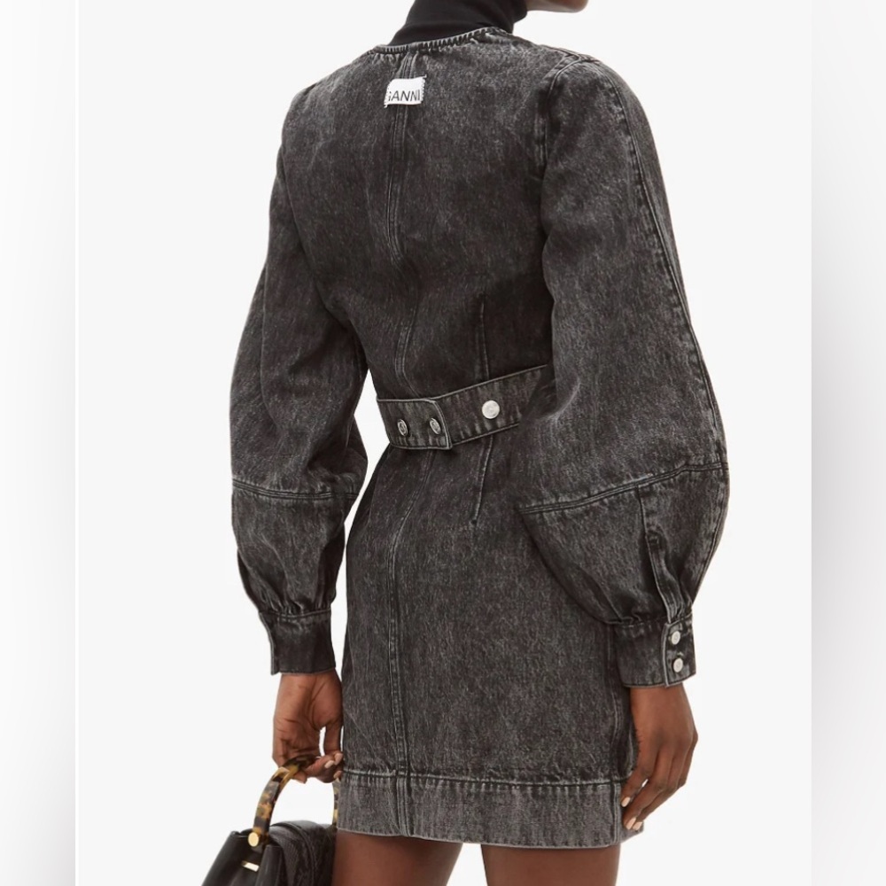 DESIGNER DENIM WRAP AROUND DRESS